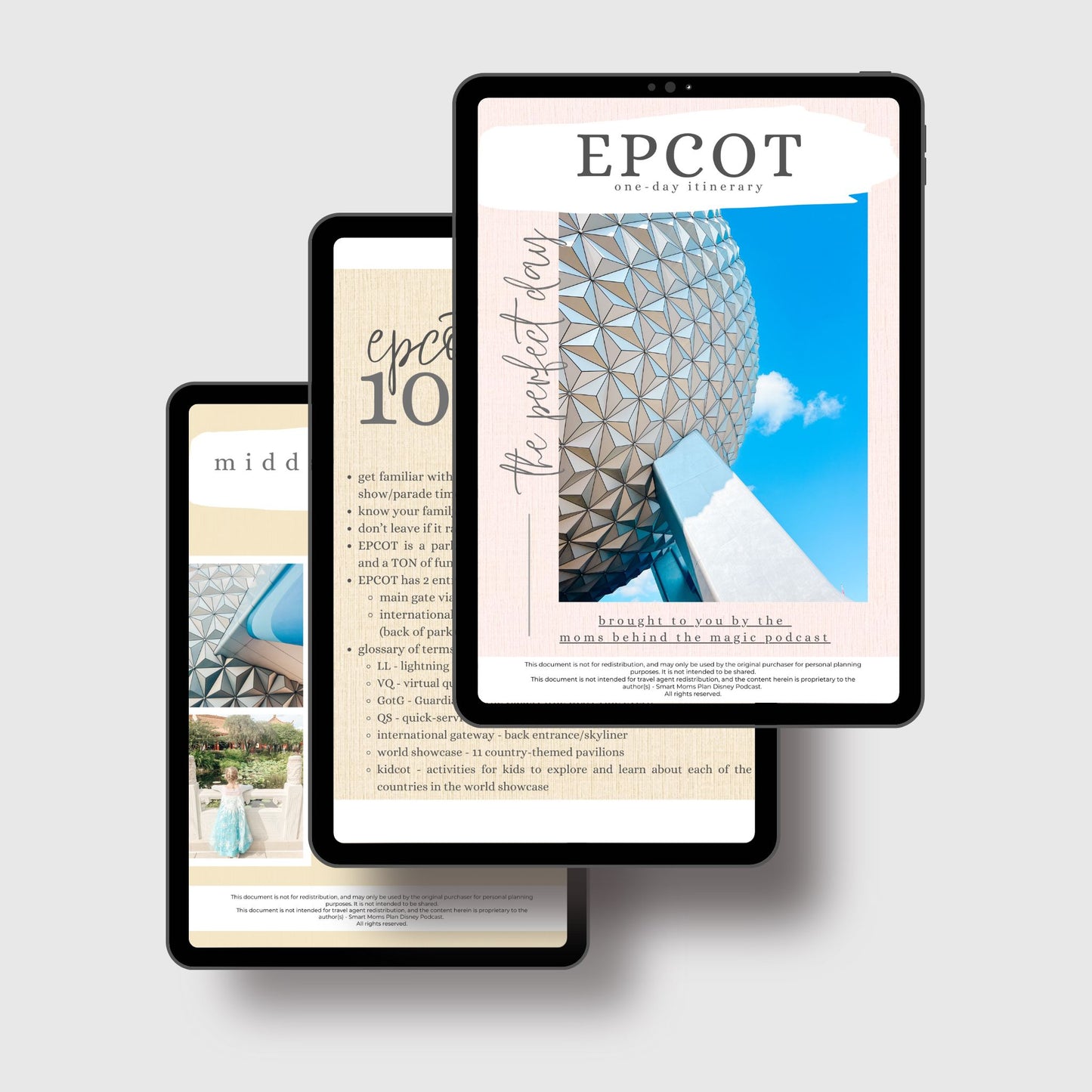 EPCOT Itinerary