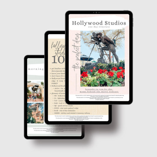 Hollywood Studios Itinerary