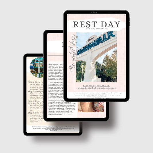 Disney World Rest Day Itinerary